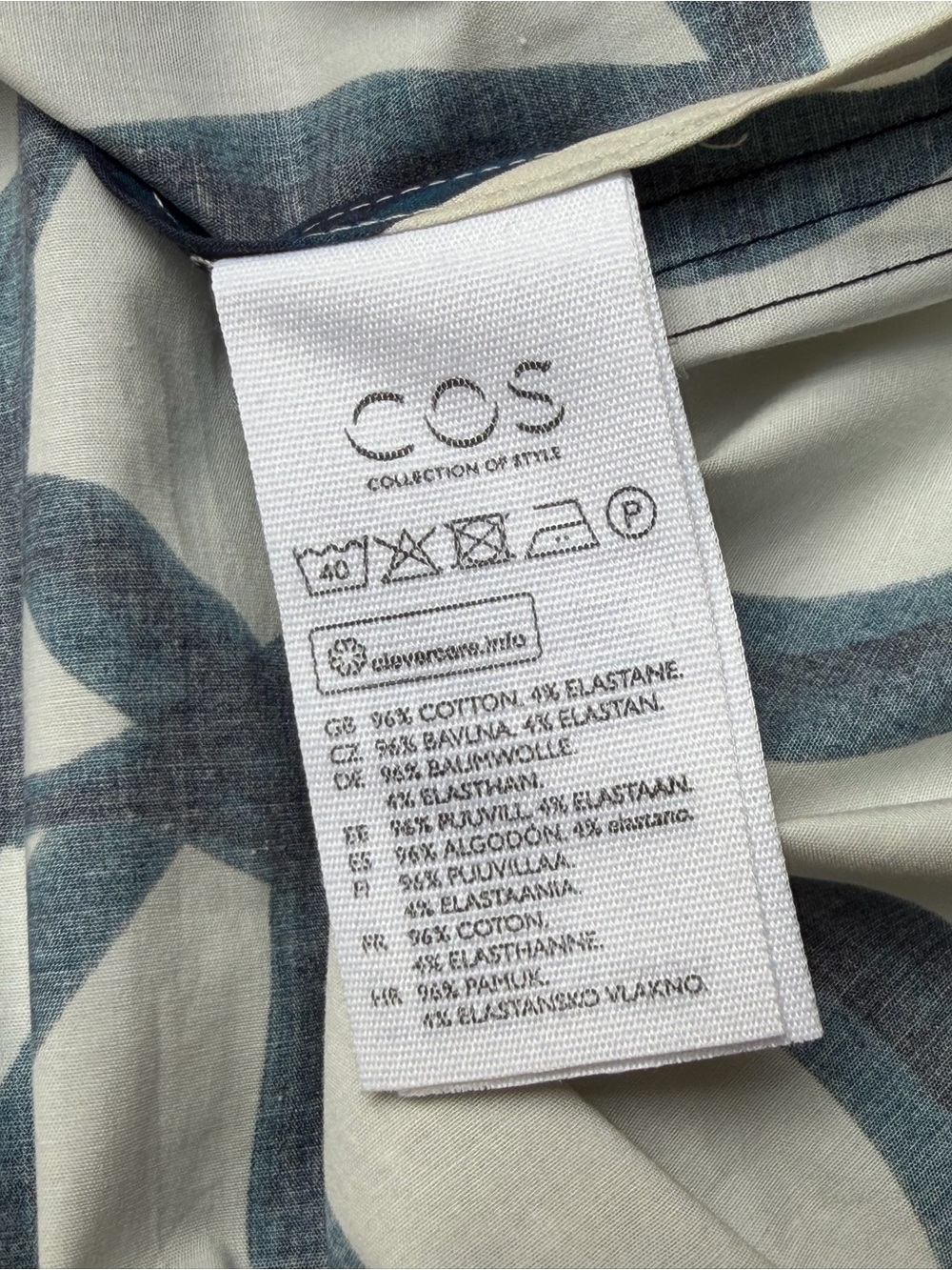 COS printed voluminous top | Size 12 - Picture 8 of 8